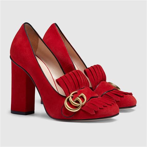 gucci red pumps